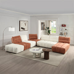 Loanna Beige Ottoman - Ornate Home