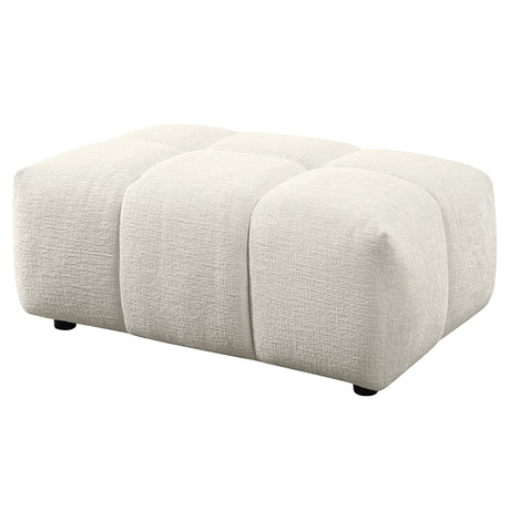 Loanna Beige Ottoman - Ornate Home