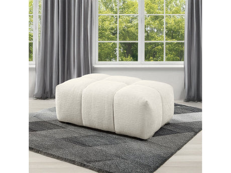 Loanna Beige Ottoman - Ornate Home