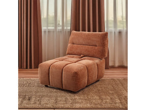 Loanna Coral Red Modular - Armless Chair - Ornate Home