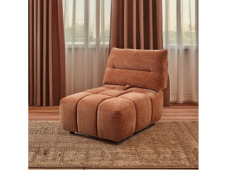 Loanna Coral Red Modular - Armless Chair - Ornate Home
