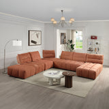 Loanna Coral Red Modular - Chaise - Ornate Home