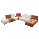 Loanna Coral Red Modular - Wedge - Ornate Home