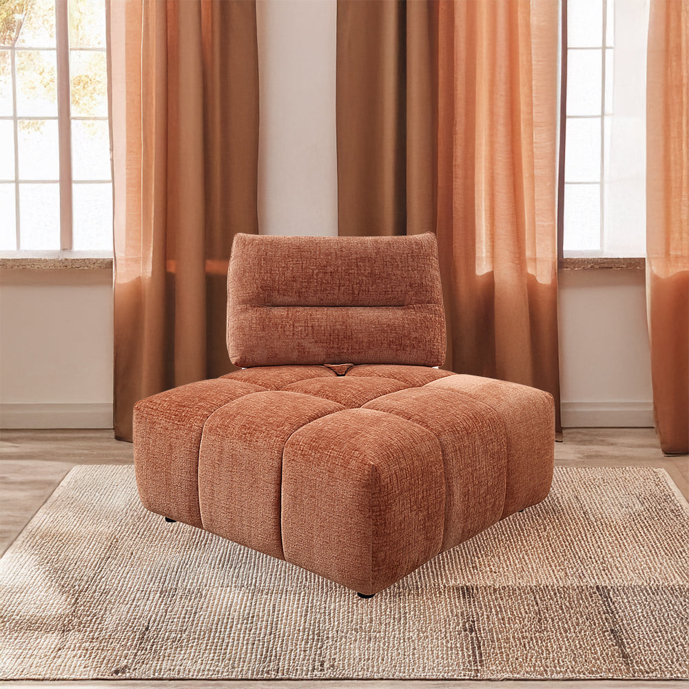Loanna Coral Red Modular - Wedge - Ornate Home