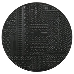 Loannis Matte Black 2-piece Round Mango Wood Nesting Table - Ornate Home
