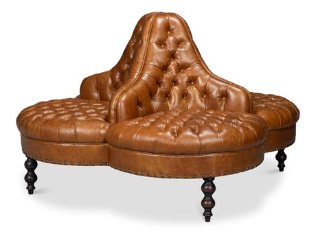 Lobby Brown Sofa - Ornate Home