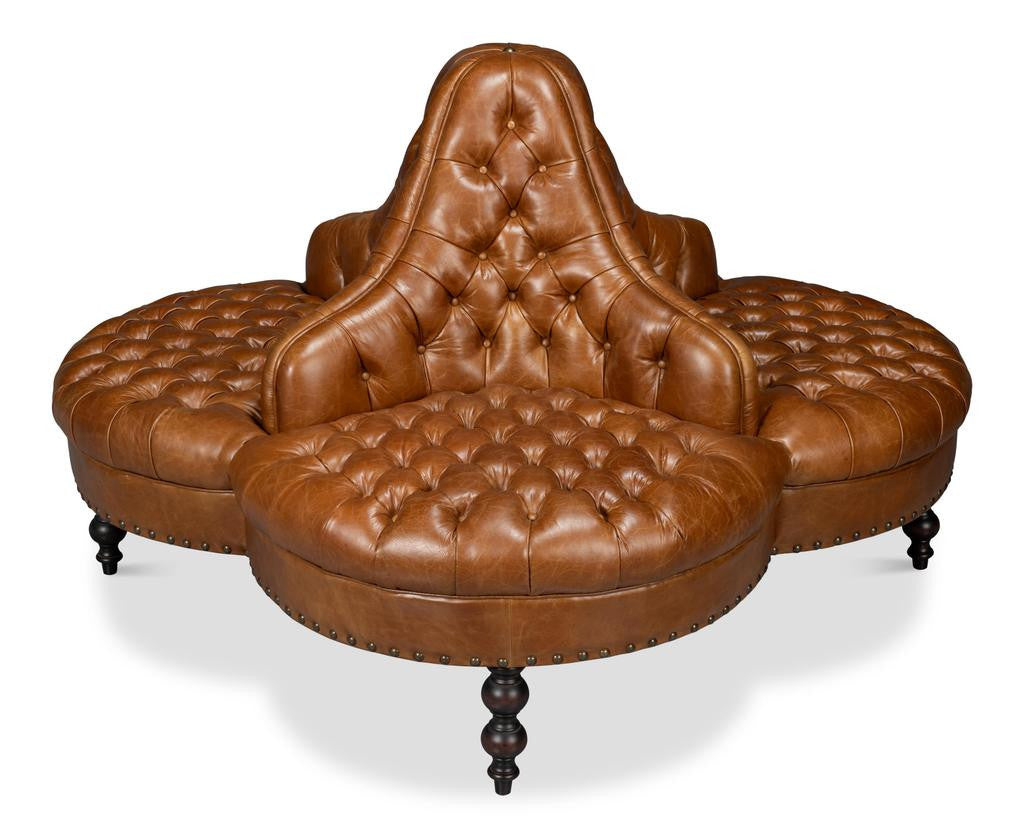 Lobby Brown Sofa - Ornate Home