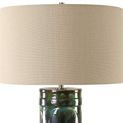 Loch Green Glaze Table Lamp - Ornate Home