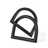 Locke Matte Black Large Metal Decorative Object - Ornate Home
