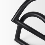 Locke Matte Black Large Metal Decorative Object - Ornate Home