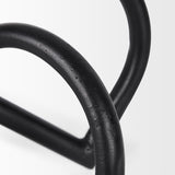 Locke Matte Black Large Metal Decorative Object - Ornate Home