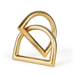 Locke Matte Gold Small Metal Decorative Object - Ornate Home