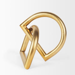 Locke Matte Gold Small Metal Decorative Object - Ornate Home