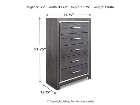 Lodanna Gray Chest - Ornate Home