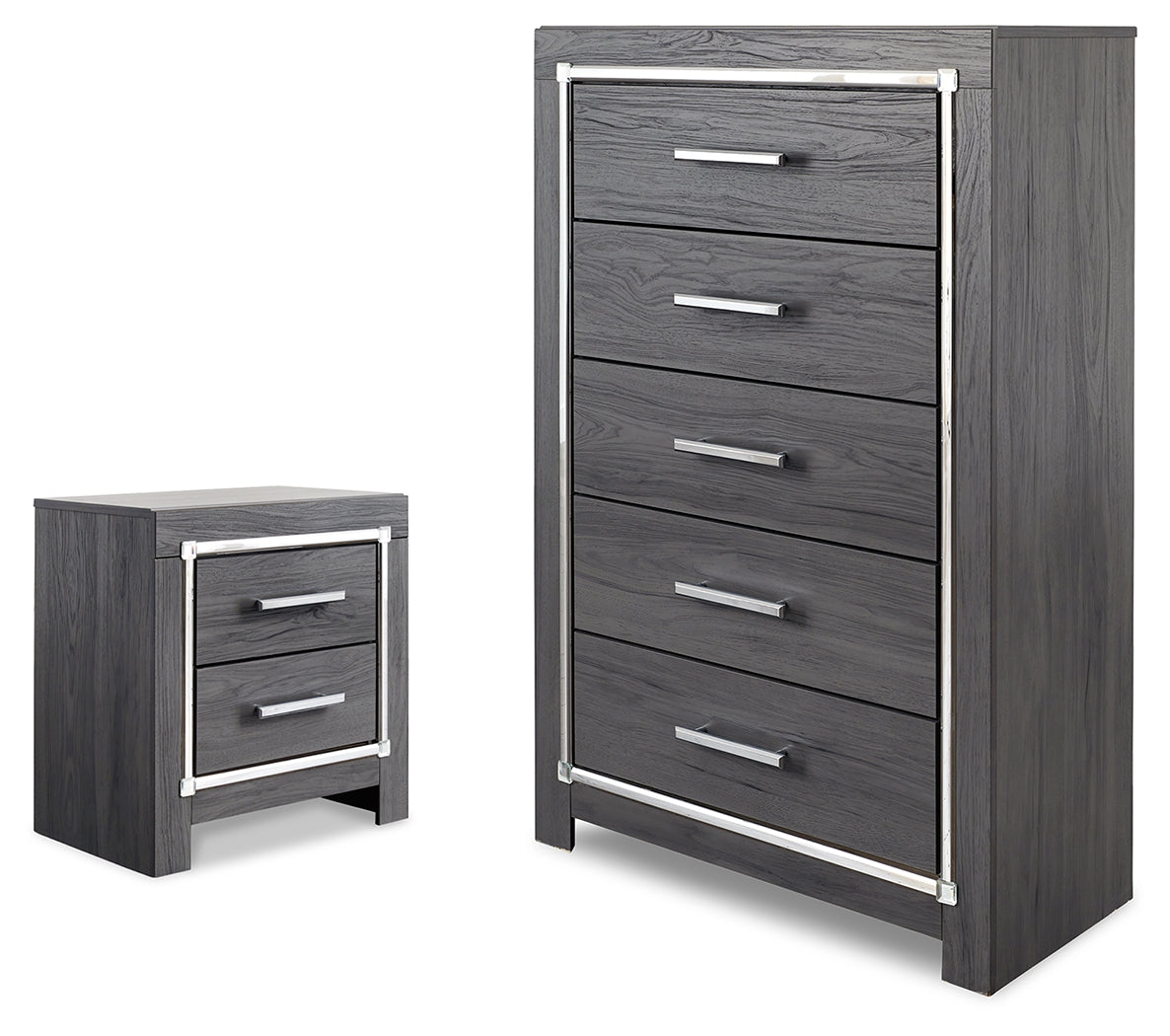 Lodanna Gray Chest and Nightstand (Online Special Price) - Ornate Home