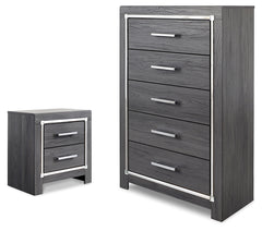 Lodanna Gray Chest and Nightstand - Ornate Home