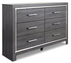 Lodanna Gray Dresser and Mirror - Ornate Home