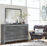 Lodanna Gray Dresser and Mirror - Ornate Home