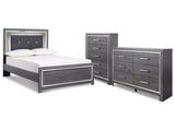 Lodanna Gray Full Panel Bedroom Set with Dresser and Chest (Online Special Price) - Ornate Home