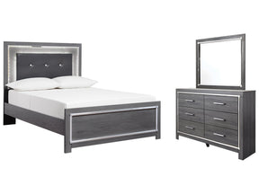Lodanna Gray Full Panel Bedroom Set with Dresser and Mirror (Online Special Price) - Ornate Home
