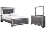 Lodanna Gray Full Panel Bedroom Set with Dresser and Mirror - Ornate Home