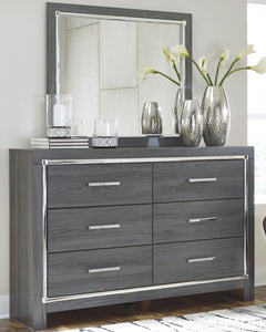 Lodanna Gray Full Panel Bedroom Set with Dresser and Mirror - Ornate Home
