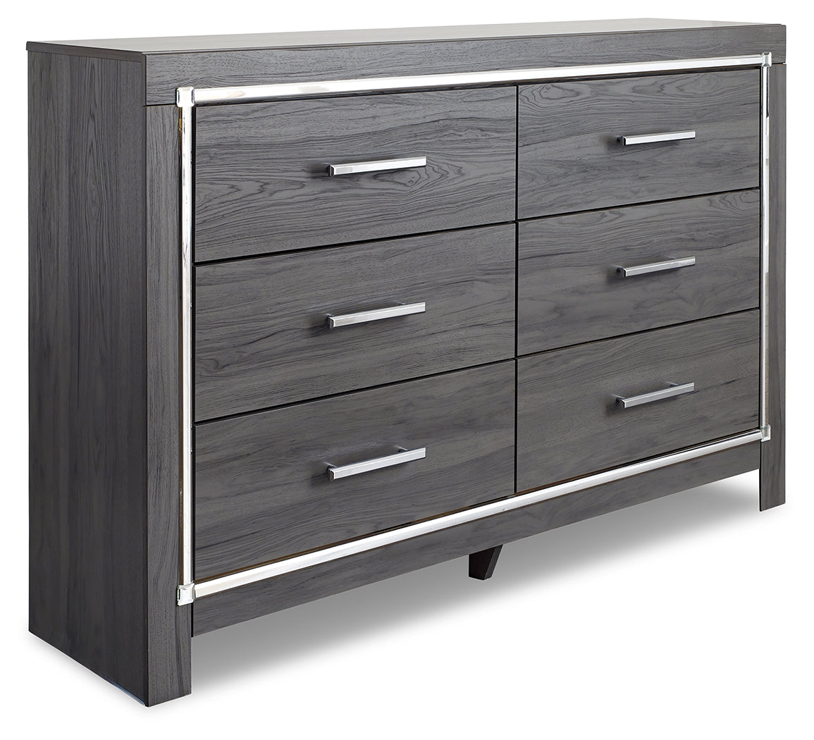 Lodanna Gray Full Panel Storage Bedroom Set with Dresser - Ornate Home