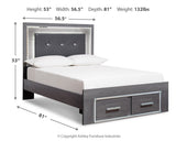 Lodanna Gray Full Storage Bed & Chest & Nightstand (Online Special Price) - Ornate Home
