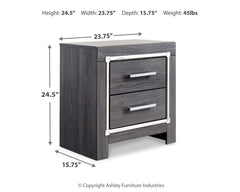 Lodanna Gray Full Storage Bed, Dresser, Mirror and 2 Nightstands - Ornate Home