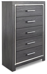 Lodanna Gray Full Upholstered Panel Storage Bed and Chest (Online Special Price) - Ornate Home