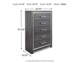 Lodanna Gray Full Upholstered Panel Storage Bed and Chest (Online Special Price) - Ornate Home