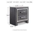 Lodanna Gray Full Upholstered Panel Storage Bedroom Set with Dresser, Mirror, and Nightstand - Ornate Home