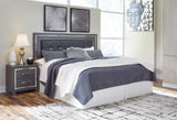 Lodanna Gray King/Cal King Panel Headboard, Dresser, Mirror and 2 Nightstands - Ornate Home