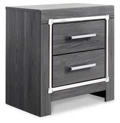 Lodanna Gray King Upholstered Panel Headboard, Dresser, Mirror, and Nightstand - Ornate Home