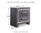 Lodanna Gray King Upholstered Storage Bedroom Set with Dresser, Mirror, Chest and 2 Nightstands (Online Special Price) - Ornate Home