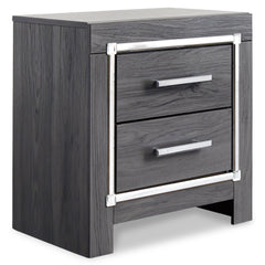 Lodanna Gray King Upholstered Storage Bedroom Set with Dresser, Mirror, Chest, and Nightstand - Ornate Home