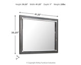 Lodanna Gray Mirror (Online Special Price) - Ornate Home