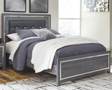 Lodanna Gray Queen Panel Bed & Dresser & Mirror & Chest & 2 Nightstands - Ornate Home