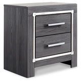 Lodanna Gray Queen Panel Bedroom Set with Dresser, Mirror, Chest and Nightstand - Ornate Home