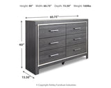 Lodanna Gray Queen Panel Bedroom Set with Dresser (Online Special Price) - Ornate Home