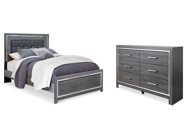Lodanna Gray Queen Panel Bedroom Set with Dresser - Ornate Home