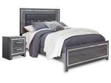 Lodanna Gray Queen Panel Bedroom Set with Nightstand - Ornate Home