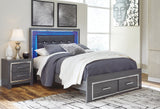 Lodanna Gray Queen Storage Bedroom Set with Chest and Nightstand - Ornate Home