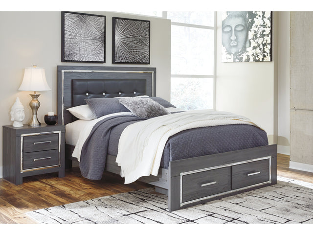 Lodanna Gray Queen Storage Bedroom Set with Nightstand - Ornate Home