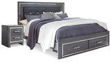 Lodanna Gray Queen Storage Bedroom Set with Nightstand - Ornate Home