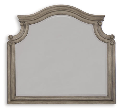 Lodenbay Antique Gray Bedroom Mirror - Ornate Home