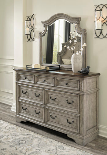 Lodenbay Antique Gray/Brown Dresser and Mirror (Online Special Price) - Ornate Home