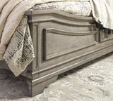 Lodenbay Antique Gray King Panel Bed - Ornate Home