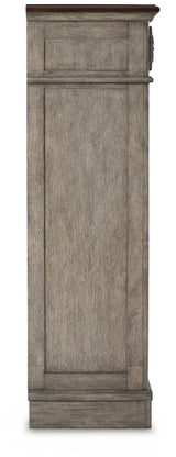 Lodenbay Gray Queen Upholstered Panel Bedroom Set with Dresser, Mirror, Chest and Nightstand - Ornate Home