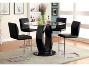 Lodia Black 5 Pc. Dining Room Set - Ornate Home